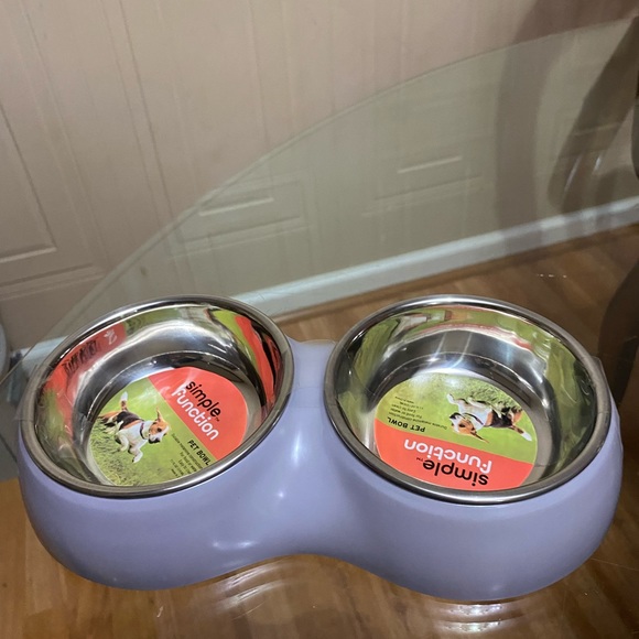 Brand Bew Set Of Elevated Bowls Steinless steel. - Picture 2 of 5